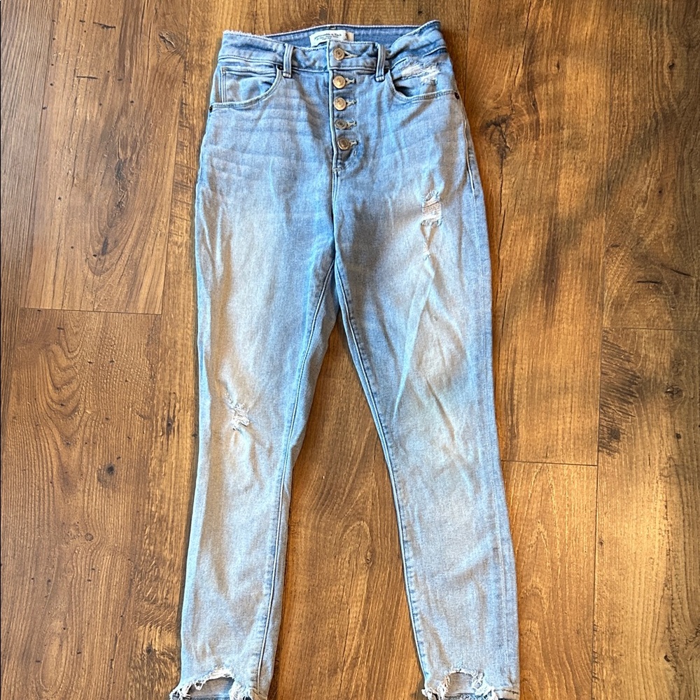 Abercrombie & Fitch Light Blue High Rise Jeans